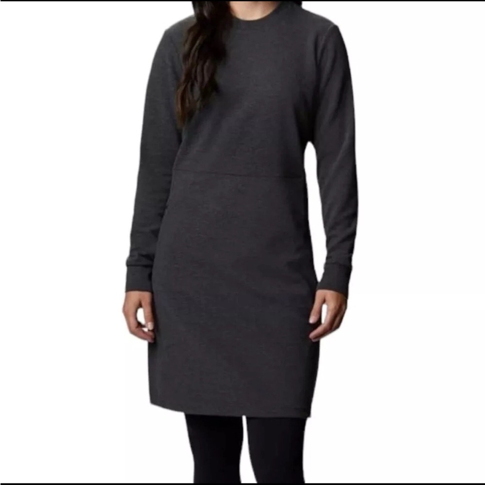 COLUMBIA FIRWOOD OTTOMAN LONG SLEEVE DRESS SMALL